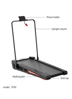 Lijiujia treadmill max user wight110 kg, a power of 1.5 hp, 2 in 1 foldable, with a remote control, speed from 1-10 km/h, and running surface of ​​105*42 cm, model 5030  - Image 4
