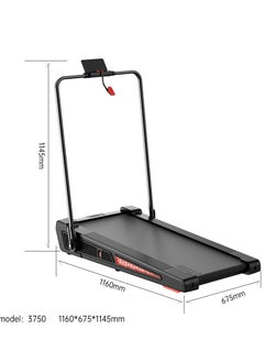 Lijiujia treadmill max user wight110 kg, a power of 1.5 hp, 2 in 1 foldable, with a remote control, speed from 1-10 km/h, and running surface of ​​105*42 cm, model 5030  - Image 5