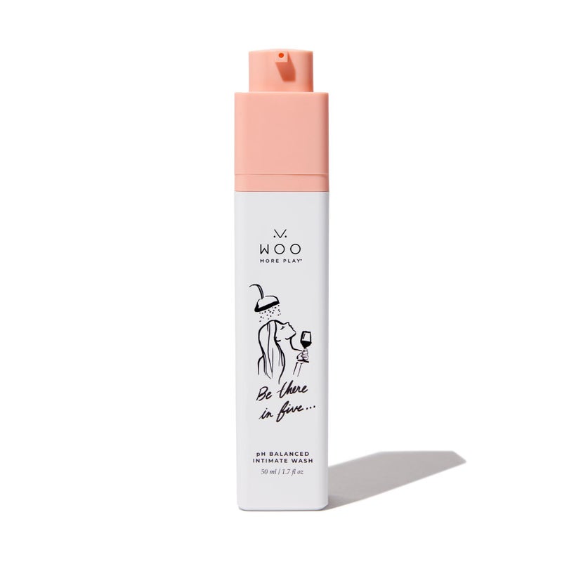 Woo More Play, Be There In Five, Feminine Wash, pH Balanced, Made With Natural Ingredients (Aloe, Calendula Extract, Matricaria Flower Extract) - 50 ml | 1.7 fl oz - Image 1