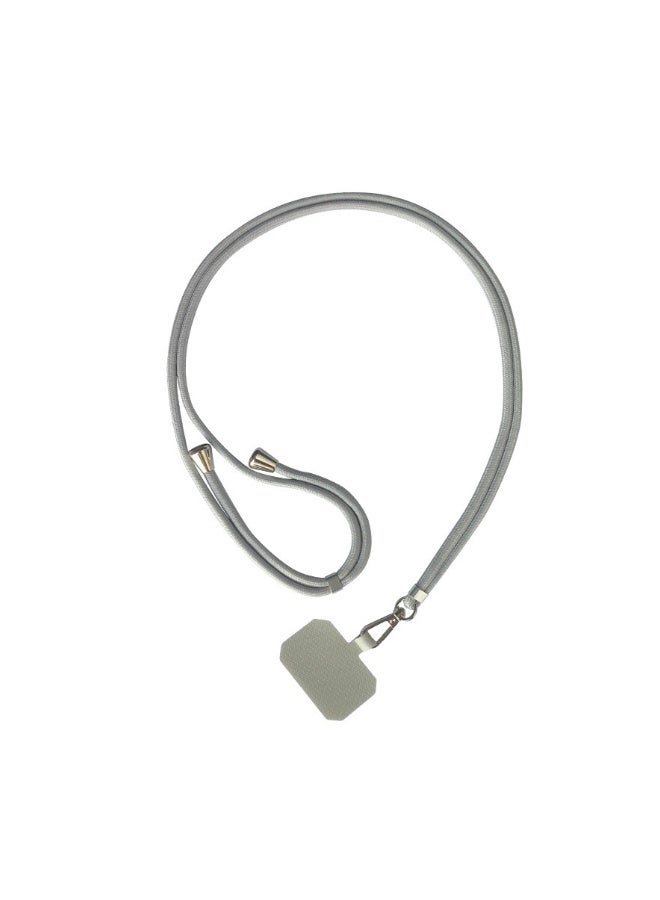 2 Pieces of Phone Lanyard Universal Crossbody Cell Phone Lanyards, Multifunctional Nylon Patch Adjustable Shoulder Neck Strap Compatible with Most Smartphones Grey and Black - Image 5