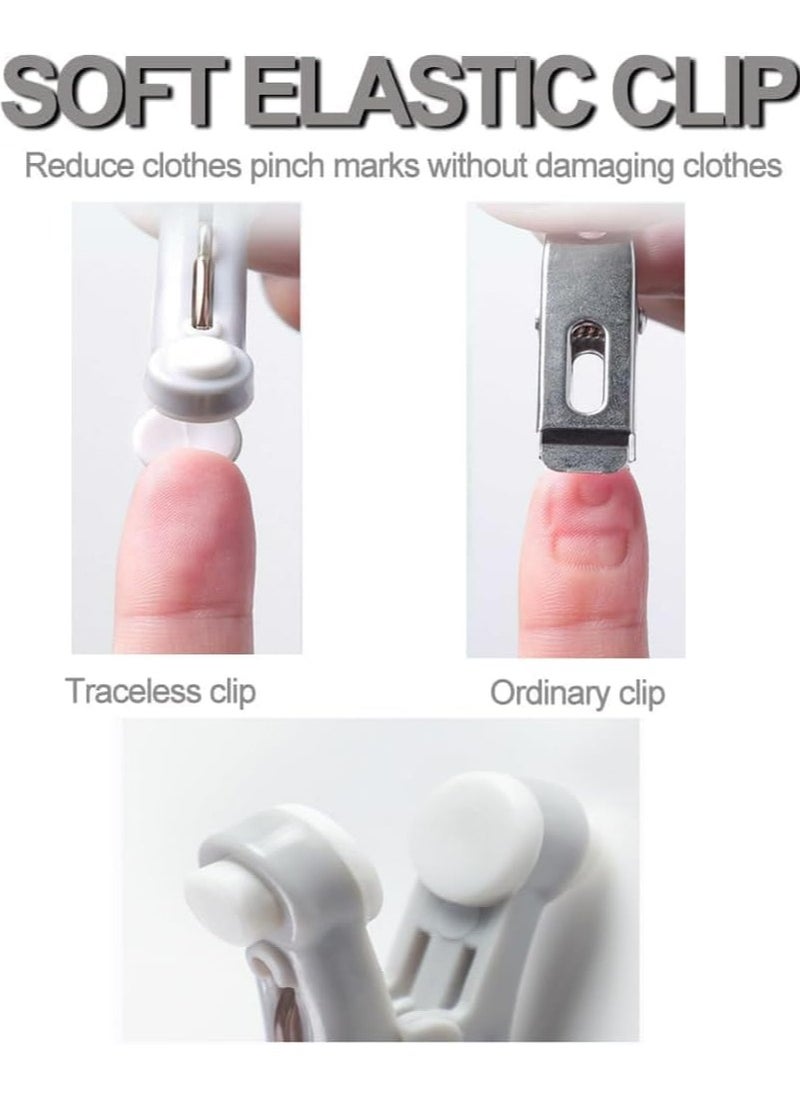 Oasisgalore 16 Pcs Strong Plastic Clothespins, Traceless, Non-Slip, Windproof, for Laundry & Sealing, Utility Clips  - Image 4