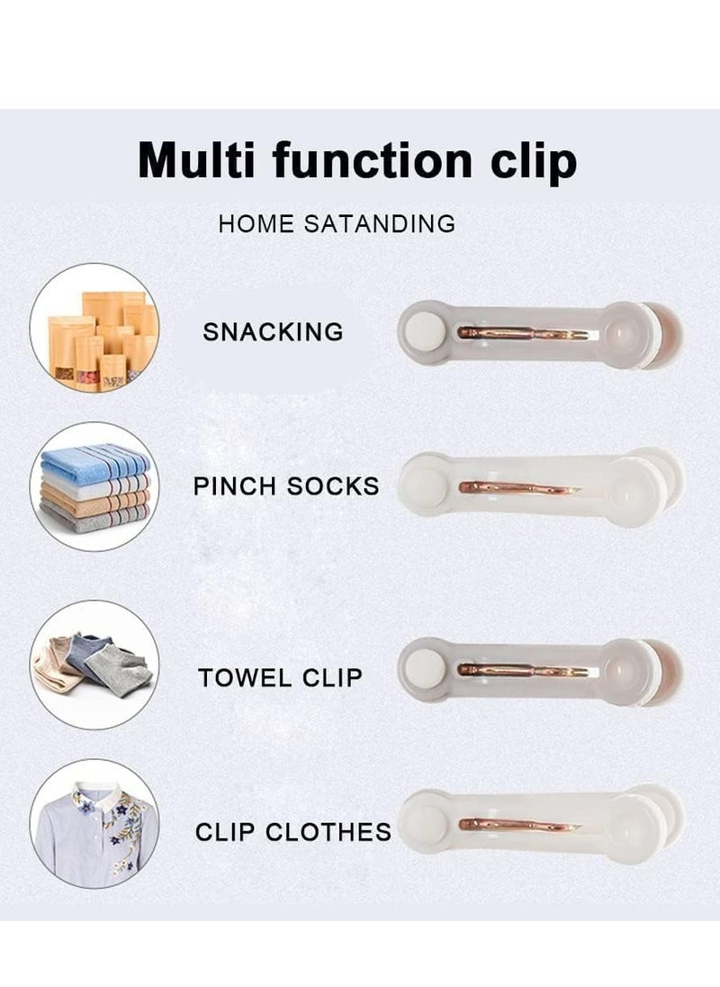 Oasisgalore 16 Pcs Strong Plastic Clothespins, Traceless, Non-Slip, Windproof, for Laundry & Sealing, Utility Clips  - Image 5