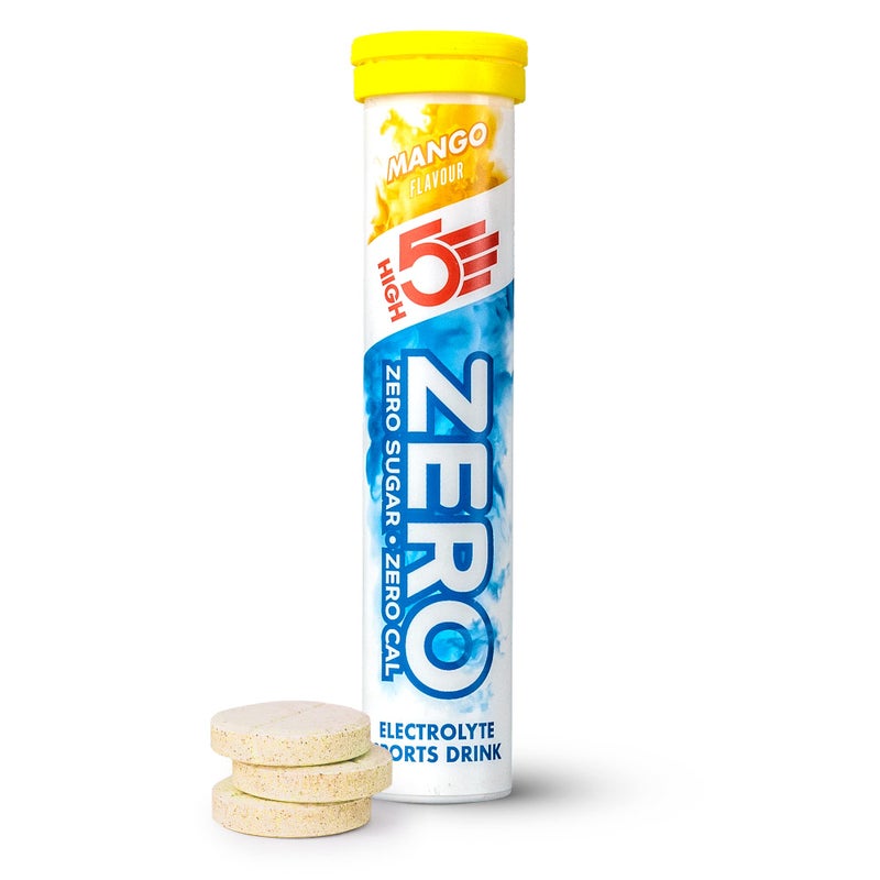 High5 ZERO Electrolyte Tablet - Hydration Tablets Enhanced with Vitamin C - 0 Calories & Sugar Free - Boost Hydration, Performance & Wellness - Mango, 20 Tablets (20x, Pack of 1) - Image 1