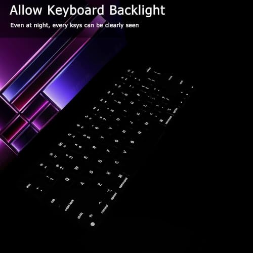 OJOS Keyboard Cover Compatible with MacBook Air 13.6” 15.3” Pro 14” 16” 2025~2021 M4 M3 M2 Pro/Max (A3240 A3241 A3112 A3401 A3185 A3403 A3186 A3113 A3114 A2992 A2918 A2991 A2780 A2681 A2941), Clear - Image 5