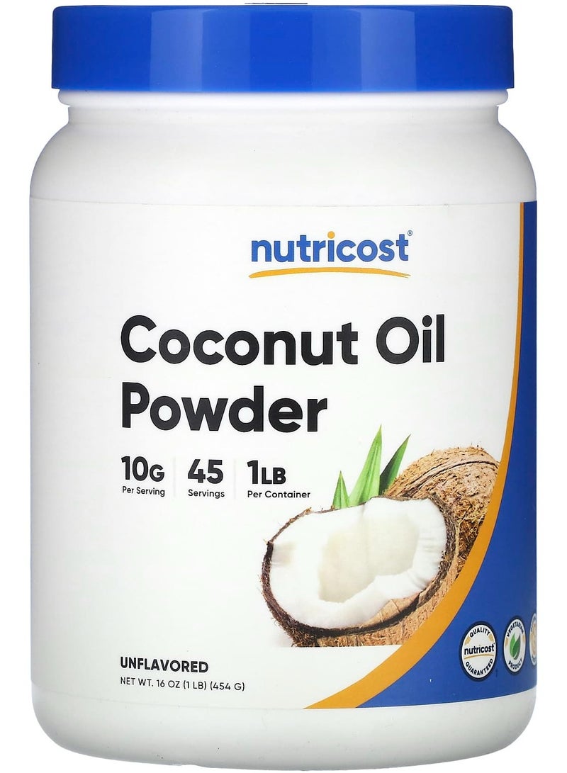 Nutricost Coconut Oil Powder, Unflavored, 16 oz (454 g)