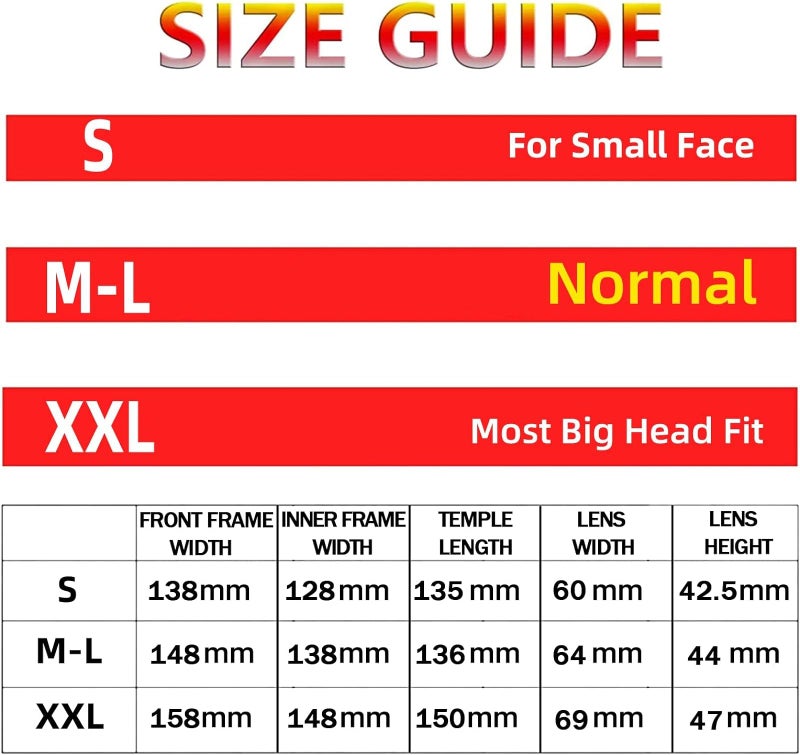 MAXJULI Polarized Big Sunglasses for Men Women with Big Heads UV 400 Protection (fit XL size) Black/Blue - Image 2