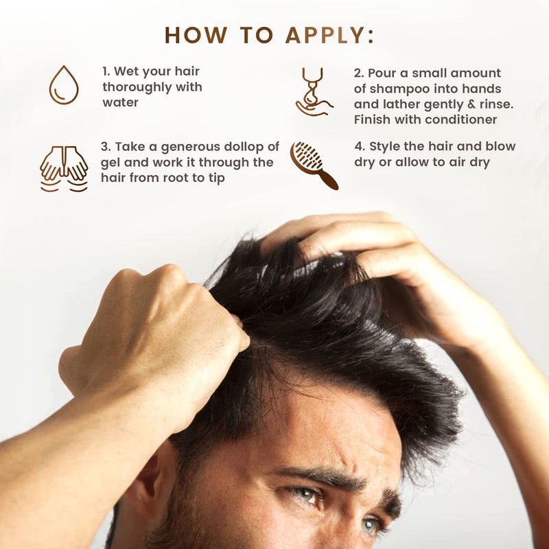 Max Green Alchemy Scalp Rescue Styling Gel, Organic Unisex Formula Controls Frizz and Fly Away Hair, Curly Hair Community Favorite Gives Flexible Natural Hold, Fights Humidity, Alcohol Free & Water Based | 8.8 Fl Oz - Image 3
