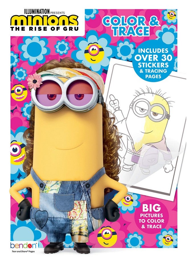 Despicable Me Minions Rise Of Gru 48Page Color And Trace Activity Book 48406 - Image 1