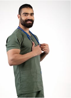 ار زد سكراب طبي قماش ليكرا مريح به العديد من الجيوب مصنوع بدقة للحفاظ على لونه دون أن يتلاشى مع تكرار الغسيل  - Image 3