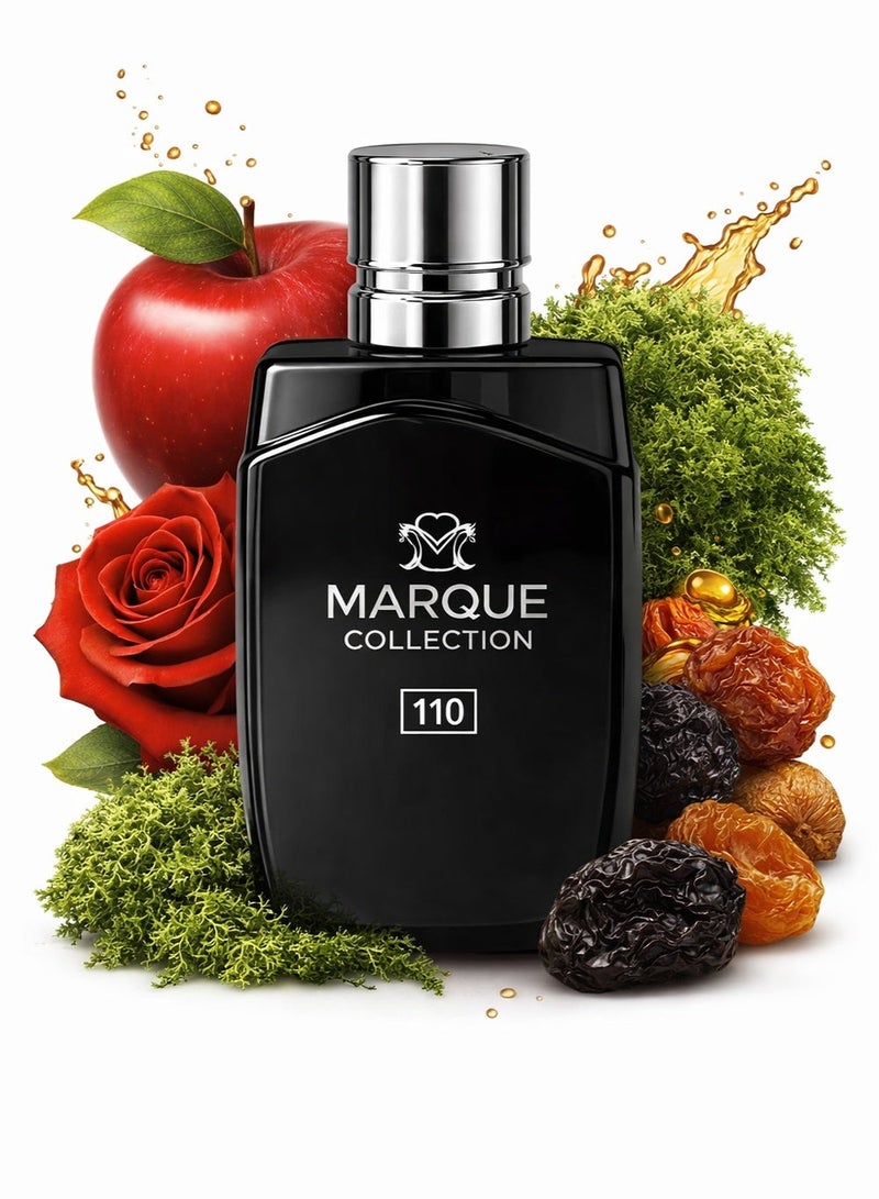 ماركيو كوليكشن عطر عطري للرجال - مجموعة مارك رقم ١١٠ | عطر يدوم طويلًا للرجال | رائحة منعشة وحلوة | ٢٥ مل أو دو بارفان - Image 1