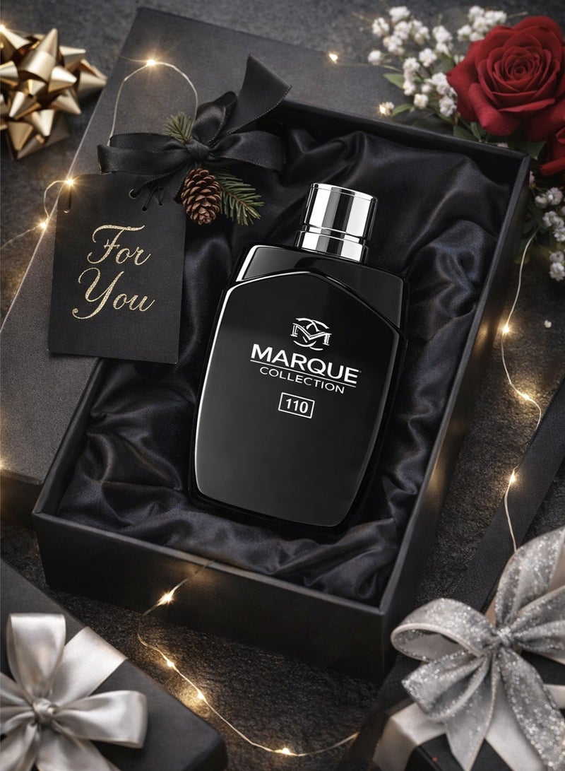 ماركيو كوليكشن عطر عطري للرجال - مجموعة مارك رقم ١١٠ | عطر يدوم طويلًا للرجال | رائحة منعشة وحلوة | ٢٥ مل أو دو بارفان - Image 4