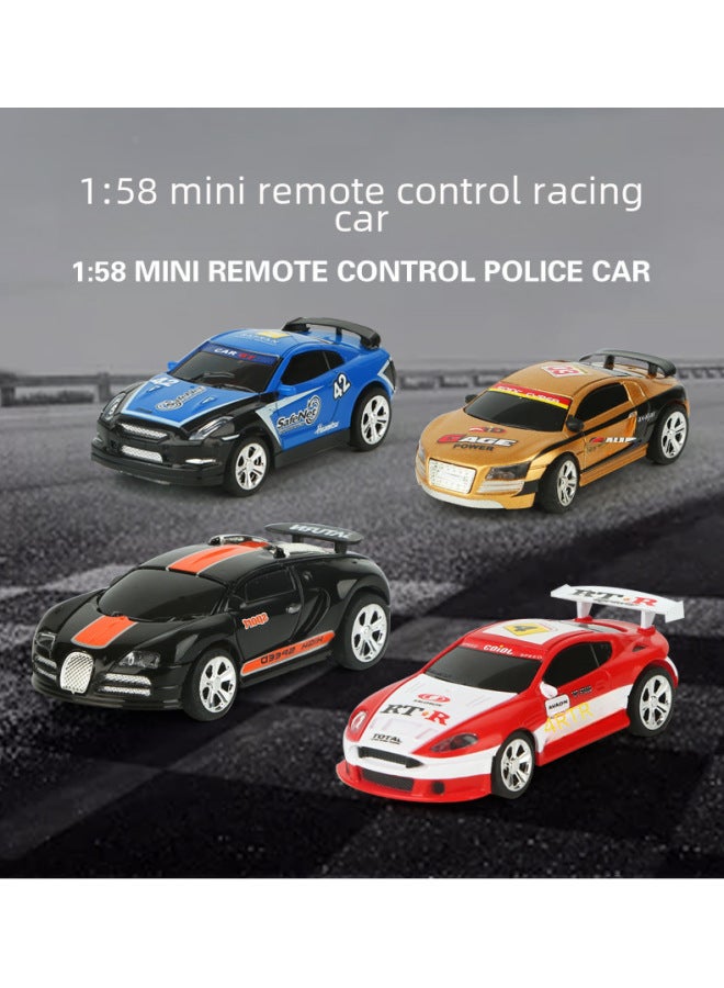 Mini Remote Control Car High Speed Drift Car Easy Pull Coke Can Electric Racing Children's Toy Model Stunt Spin-Color:The Dual Control Color Of The Mobile App Is Random, 24 Pieces In The Picture  - Image 3