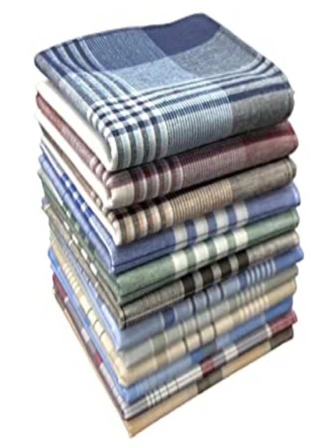 Men's Handkerchiefs Handbags Handkerchiefs Business and Informal Set, Cotton Handkerchief Handkerchiefs and Soft Men's Suit, Cloth Handkerchiefs Gift for Men - Image 1