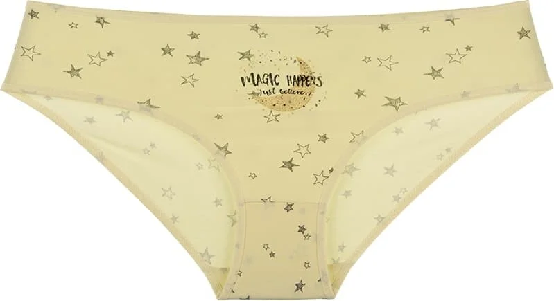 Donella 10-Piece Colorful Star Printed High Waist Women's Panties - 311185B