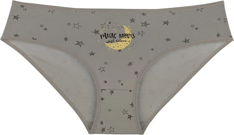 Donella 10-Piece Colorful Star Printed High Waist Women's Panties - 311185B