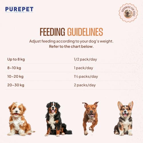 Purepet Fresh Dog Food 300g | Chicken & Pumpkin for Adults & Puppies | High Protein, 65% Real Chicken, 35% Fruits & Veggies | No Preservatives | Ready to Serve | All Breeds | Single Meal Pack - Image 5