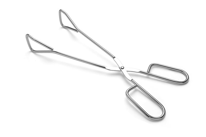Hiash 11-Inch Heavy Duty Stainless Steel Kitchen Tongs - Comfortable Ergonomic Grip, Scissor Design, Heat Resistant for BBQ and Cooking - Image 1
