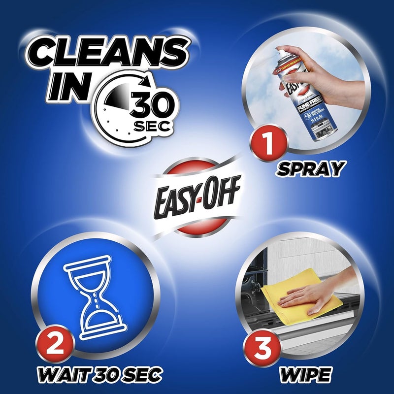 Easy Off Easy-Off Fume Free Oven Cleaner Spray, Lemon, 24oz, Removes Grease - Image 5