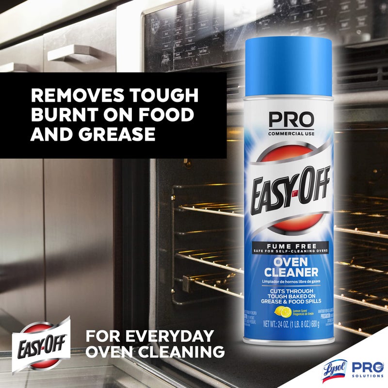 Easy Off Easy-Off Fume Free Oven Cleaner Spray, Lemon, 24oz, Removes Grease - Image 2