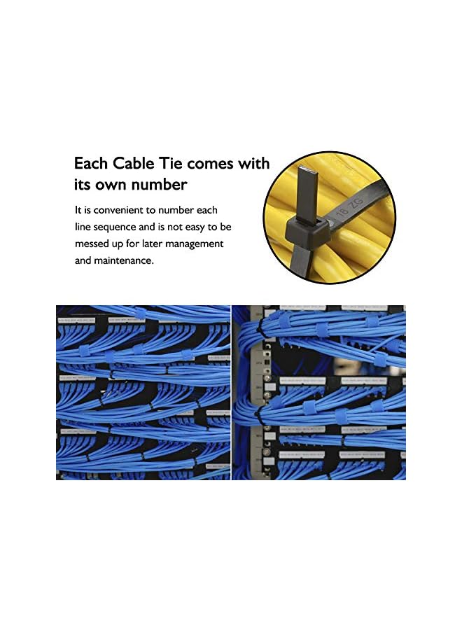 S-TOP 4 inch Cable Ties Black 100 Pack, 2.5mm x 100mm Zip Ties Long 18 lbs Tensile Strength with UV Resistant, Nylon Plastic Self Locking Small Cable Wrap for Tidy Wires Home Workshop and Garden - Image 3