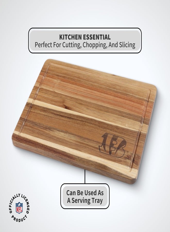 The Memory Company Officially Licensed Acacia Cutting Board, Cincinnati Bengals - Image 4