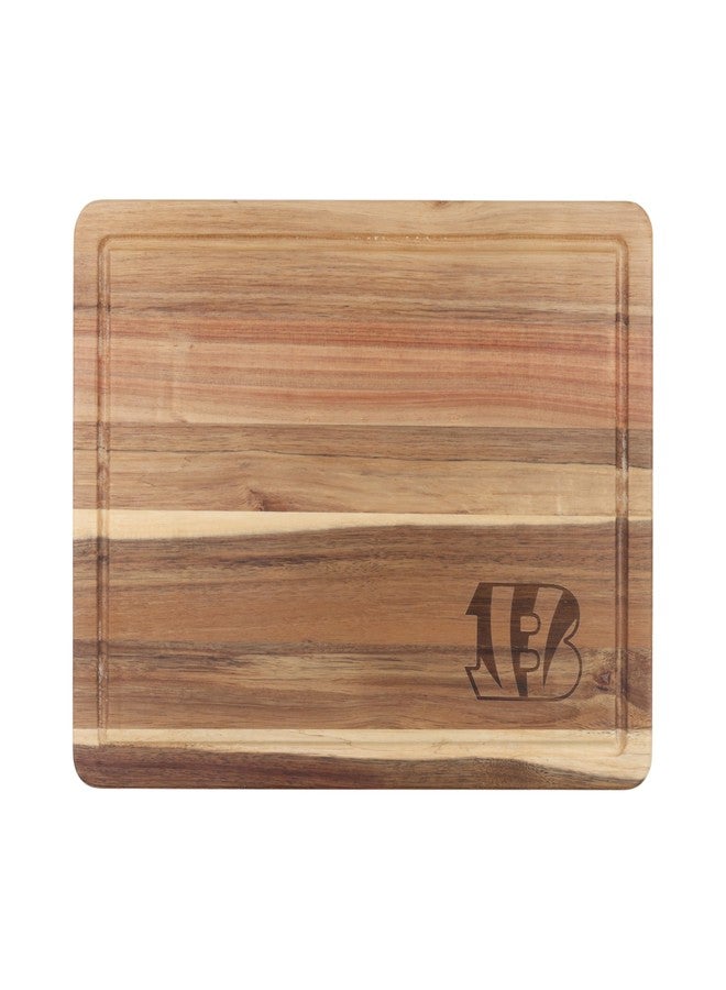 The Memory Company Officially Licensed Acacia Cutting Board, Cincinnati Bengals - Image 1