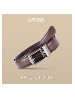 HAMMONDS FLYCATCHER Genuine Leather Belt for Men - Perfect for Formal and Casual Wear - Adjustable Waistband up to 46 Inches - Auto lock Belt for Formal and Casual Wear | K4K7  - Image 2
