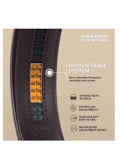 HAMMONDS FLYCATCHER Genuine Leather Belt for Men - Perfect for Formal and Casual Wear - Adjustable Waistband up to 46 Inches - Auto lock Belt for Formal and Casual Wear | K4K7  - Image 4