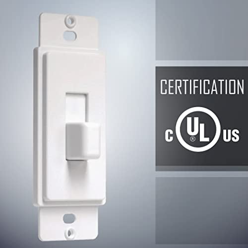 TayMac غطاء محول مفتاح التبديل القابل للدهان TayMac AD70W، أبيض - Image 4