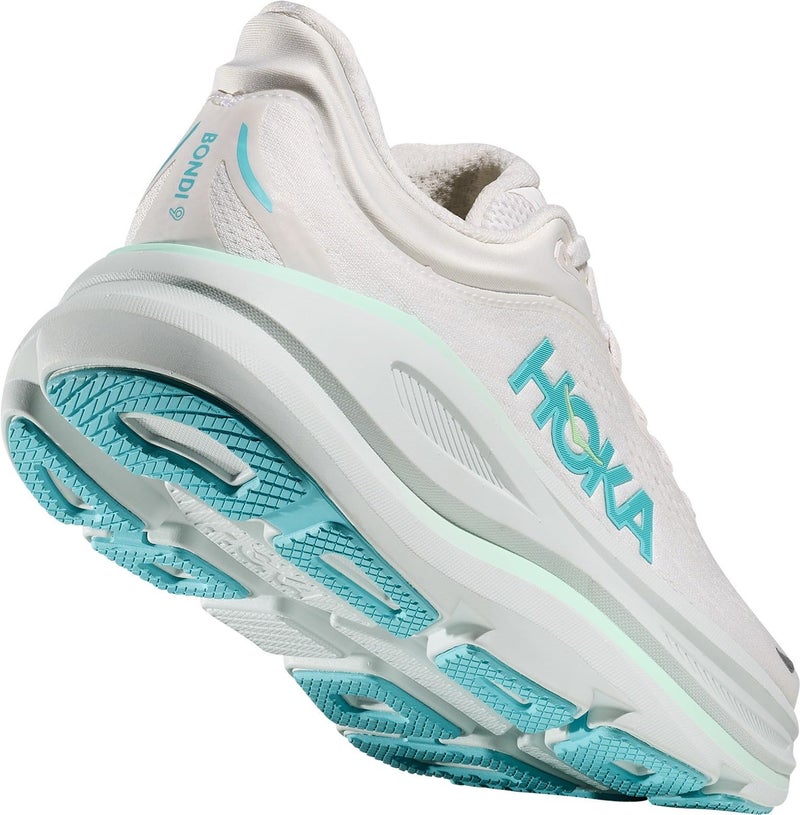 Hoka Women's Bondi 9 Sneaker, Frost/Cielo Blue, 8 - Image 5