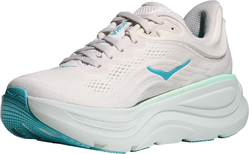Hoka Women's Bondi 9 Sneaker, Frost/Cielo Blue, 8 - Image 4