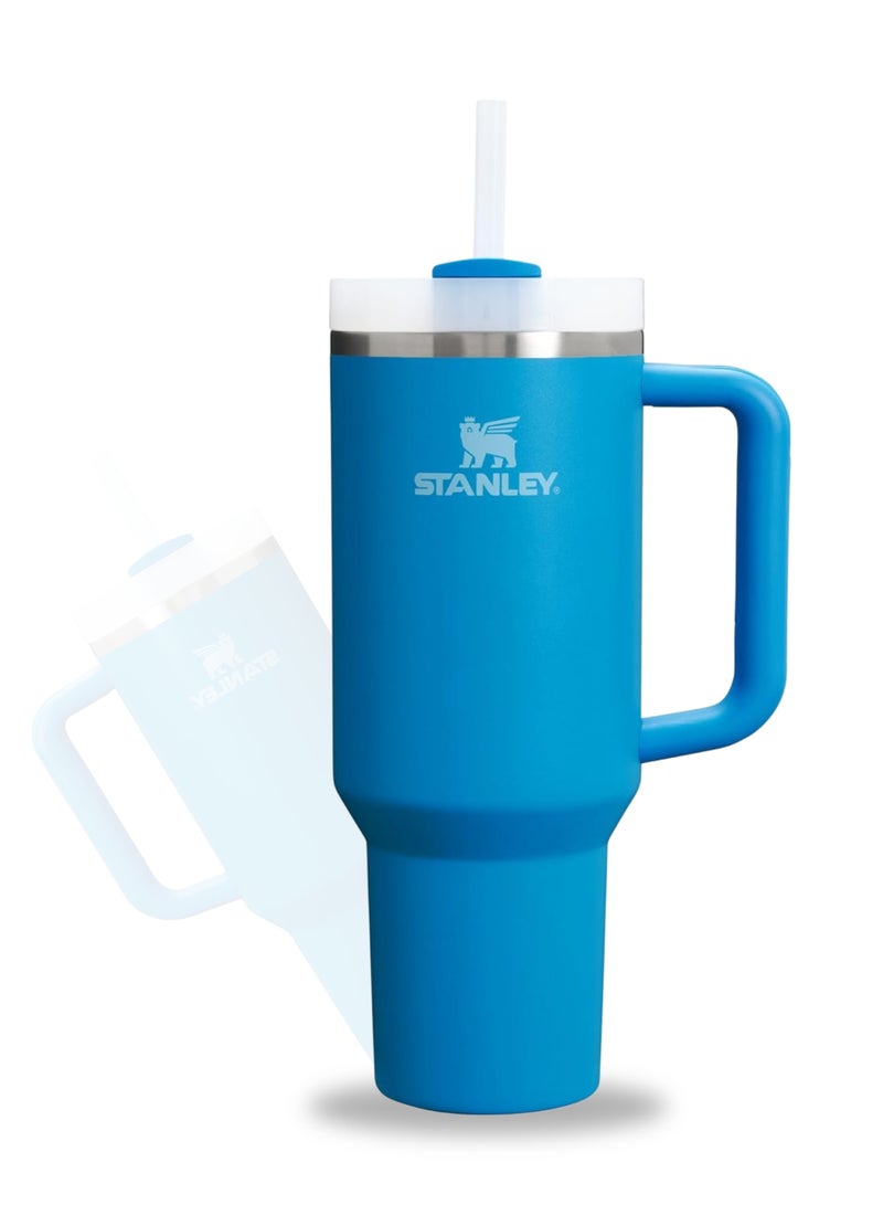 Stanley Stanley Quencher H2.0 FlowState Tumbler with Handle and Straw – 40 oz Stainless Steel Vacuum Insulated Cup, BPA-Free, 3-Position Lid, Cup Holder Friendly, for Water, Coffee, Smoothies & More –  (32x15x10cm)  - Image 1