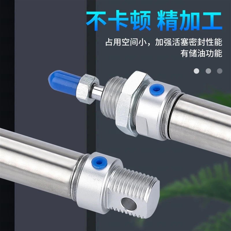 MA20 Double Action Pneumatic Cylinder 25mm Stroke Stainless Steel Bore - Image 4