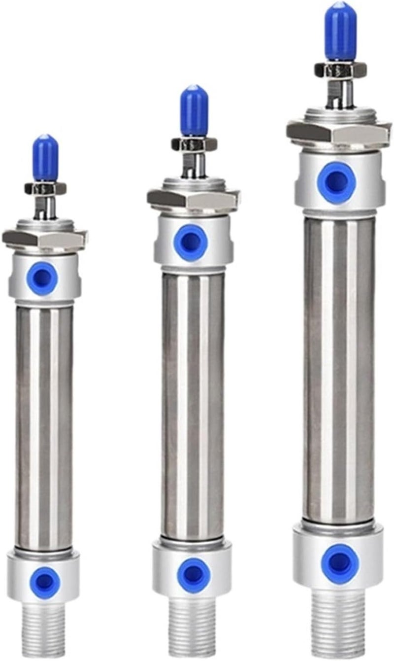 MA20 Double Action Pneumatic Cylinder 25mm Stroke Stainless Steel Bore - Image 1