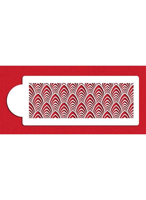 Designer Stencils - Martha Stewart Wedding Art Deco Cake Stencil Side by Designer Stencils - Image 1