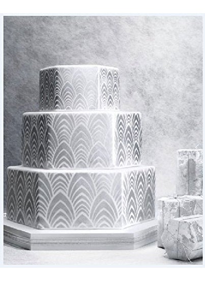 Designer Stencils - Martha Stewart Wedding Art Deco Cake Stencil Side by Designer Stencils - Image 1