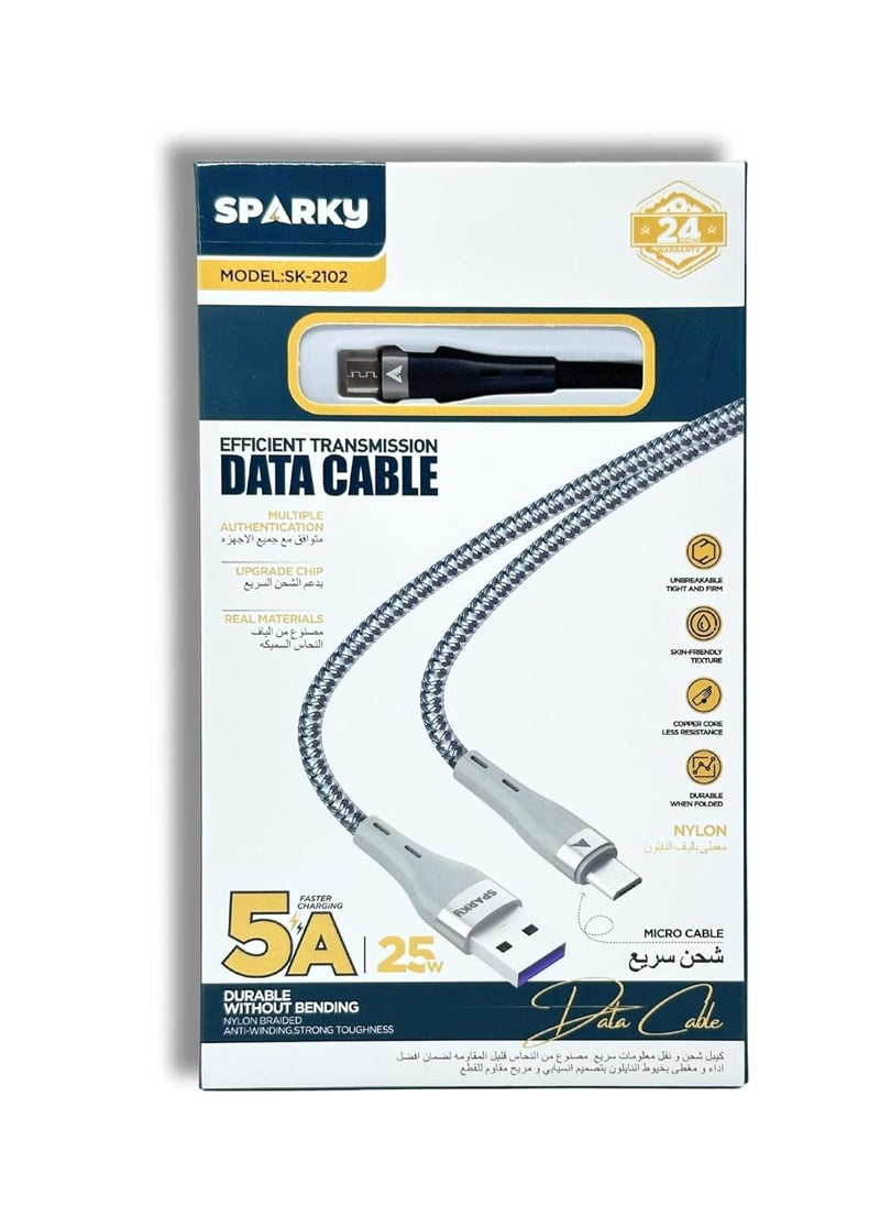 Sparky - Original Micro USB Cable for Samsung, Huawei, Oppo, Xiaomi and Android Mobile Devices - Image 1