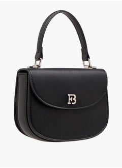 Flora Bella By Shoexpress Women Textured Satchel Bag with Button Closure and Adjustable Strap Ramadan Collection  - Image 3