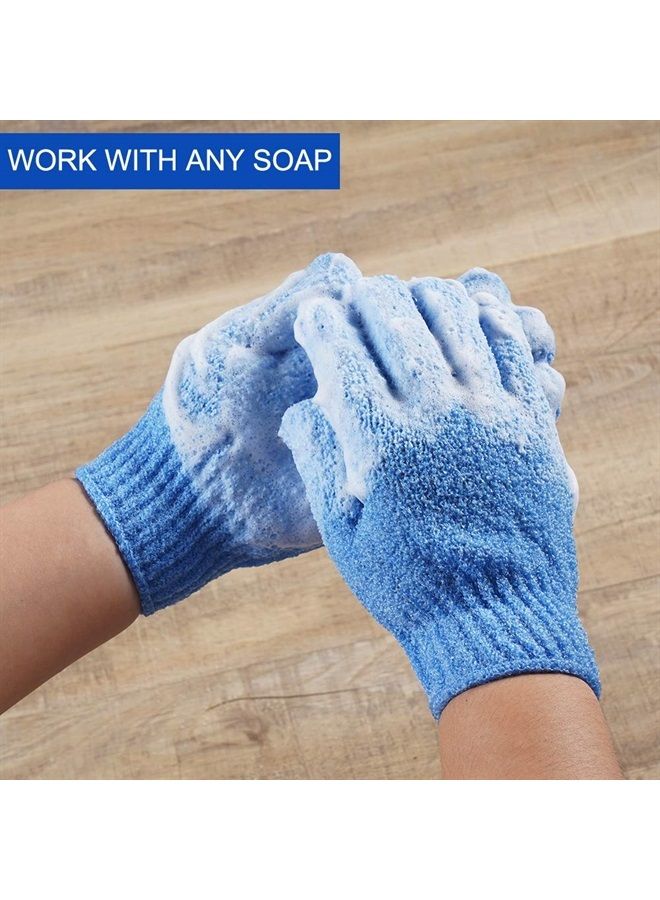 CVNDKN 10 Pairs Exfoliating Gloves,Made of 100% Nylon,10 Colors Double Sided Exfoliating Gloves for Beauty Spa Massage Skin Shower Body Scrubber Bathing Accessories. - Image 3