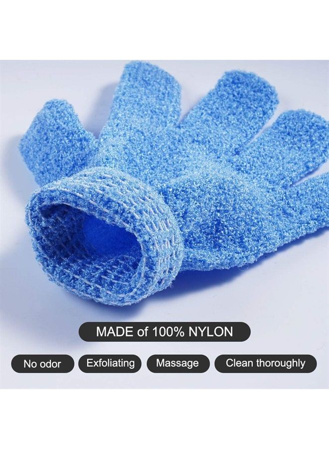 CVNDKN 10 Pairs Exfoliating Gloves,Made of 100% Nylon,10 Colors Double Sided Exfoliating Gloves for Beauty Spa Massage Skin Shower Body Scrubber Bathing Accessories. - Image 5