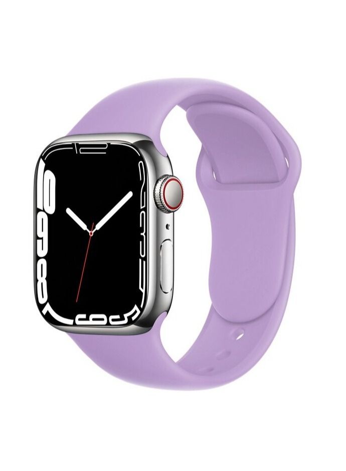 Apple Watch Band 41mm Soft Silicone Sport Band Replacement Wrist Strap Compatible for iWatch Apple Watch Series 7 (41mm) - Image 1