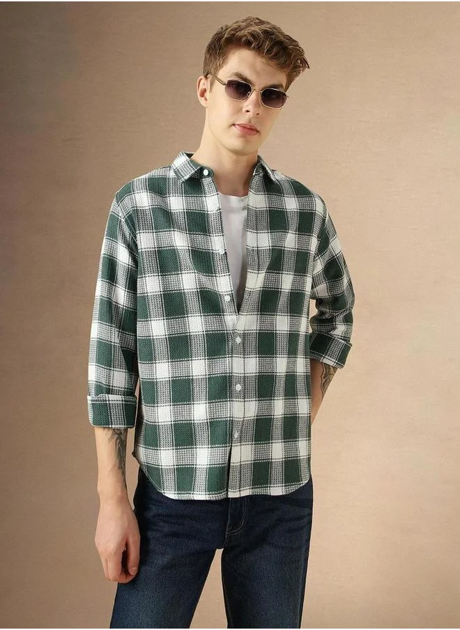 Dennis Lingo Checked Long Sleeves Casual Shirt by Styli