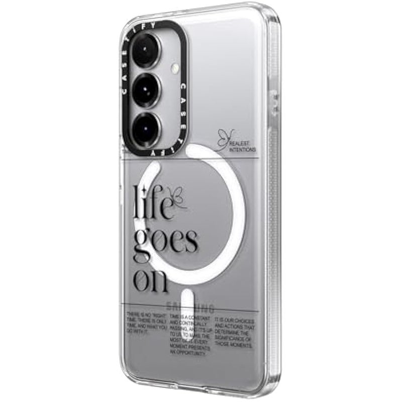 CASETIFY Magnetic Clear Galaxy S25 Case 【Compatible with Magsafe】 - Life Goes On - Image 5