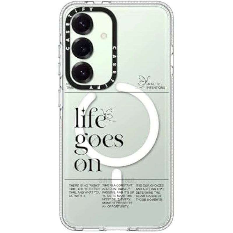 CASETIFY Magnetic Clear Galaxy S25 Case 【Compatible with Magsafe】 - Life Goes On - Image 3