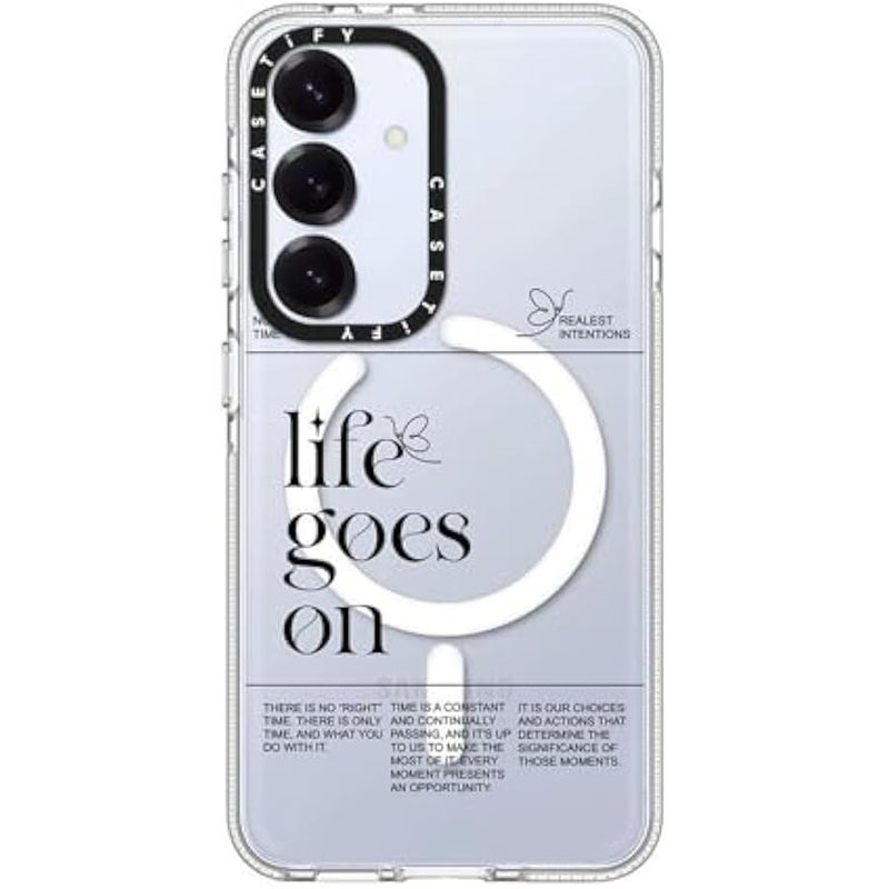 CASETIFY Magnetic Clear Galaxy S25 Case 【Compatible with Magsafe】 - Life Goes On - Image 2