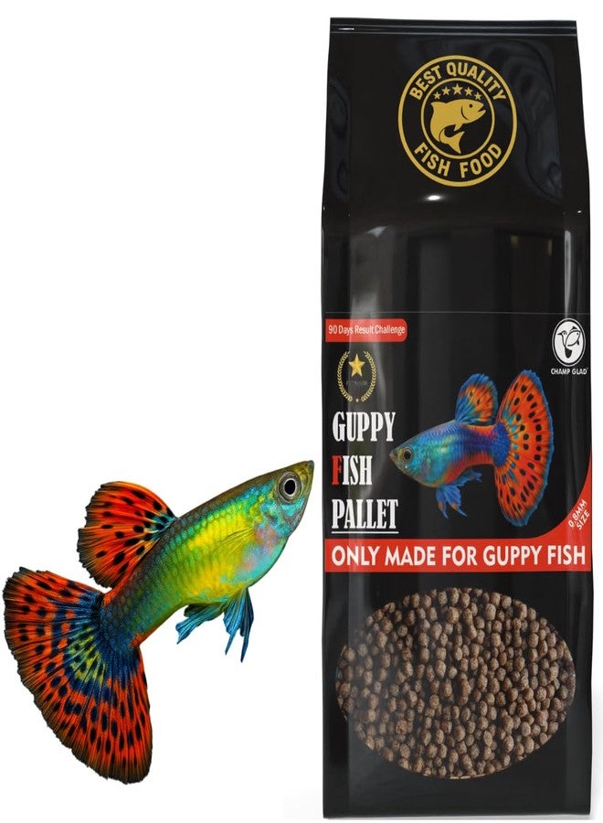 طعام أسماك الجوبي الممتاز من شامب جلاد - اشترِ واحدًا واحصل على الثاني مجانًا! حبيبات دقيقة 0.8 مم | علف عائم غني بالبروتين للأسماك الاستوائية الصغيرة وصغارها | تركيبة معززة للألوان 100 غرام - Image 1