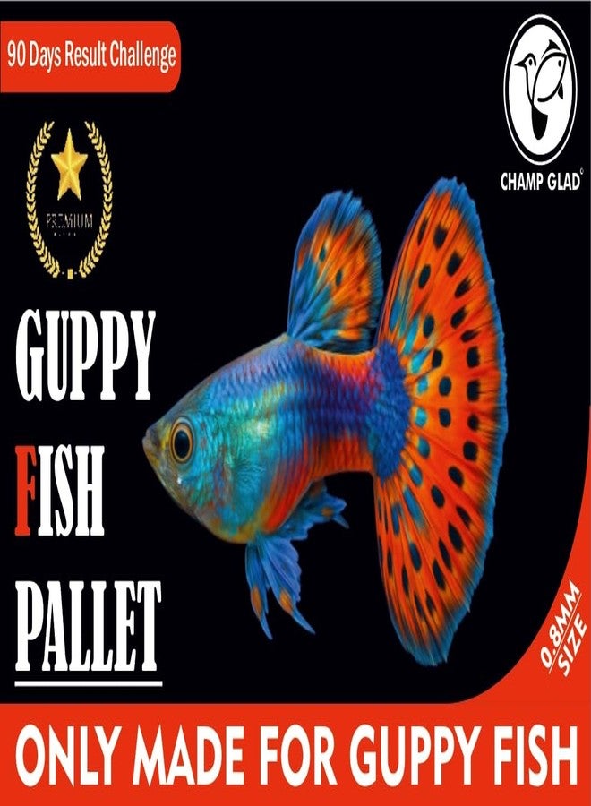 طعام أسماك الجوبي الممتاز من شامب جلاد - اشترِ واحدًا واحصل على الثاني مجانًا! حبيبات دقيقة 0.8 مم | علف عائم غني بالبروتين للأسماك الاستوائية الصغيرة وصغارها | تركيبة معززة للألوان 100 غرام - Image 5