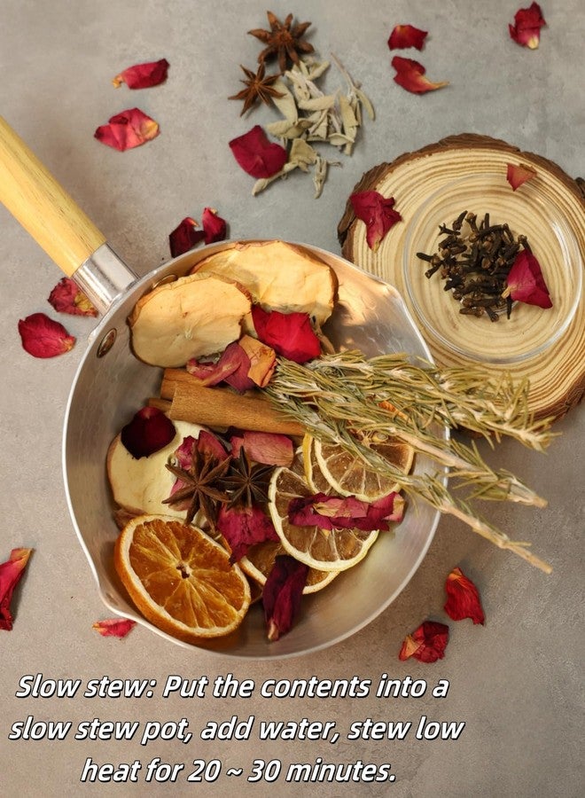 Pextian Simmering Potpourri, Simmer Pot Potpourri - Dried Orange Slices, Cinnamon, Cloves, Apple Slice, Rosemary, Apple Slice, Perfect Christmas House Warming Hostess Gift - Image 3