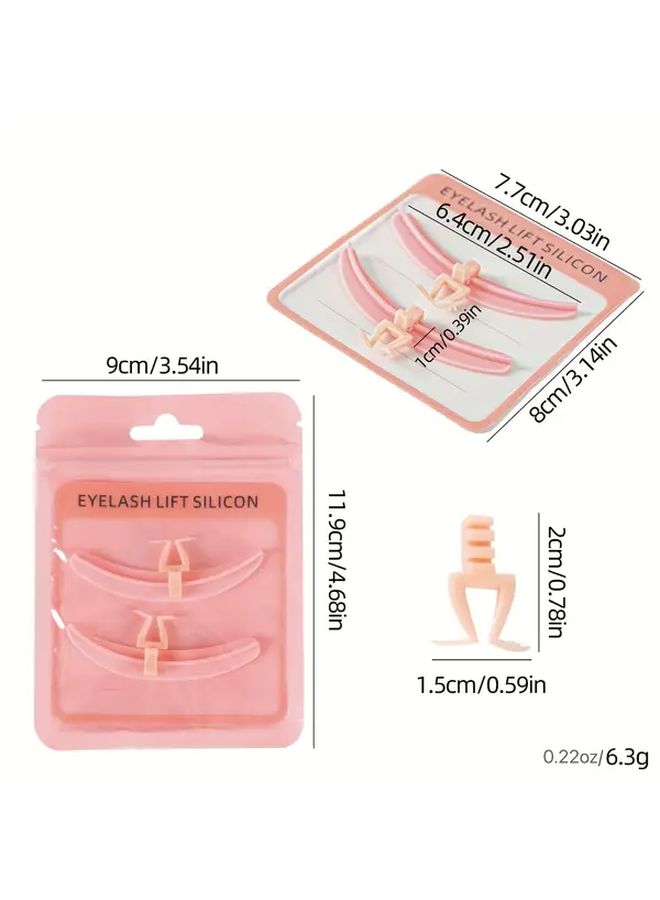 Pink Hypoallergenic Silicone Eyelash Separators For False Eyelashes And Extensions - Image 4
