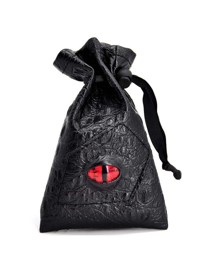 CZYY Drawstring Bag Pu Leather Dice Pouch Perfect For Rpg D&D Game  - Image 1